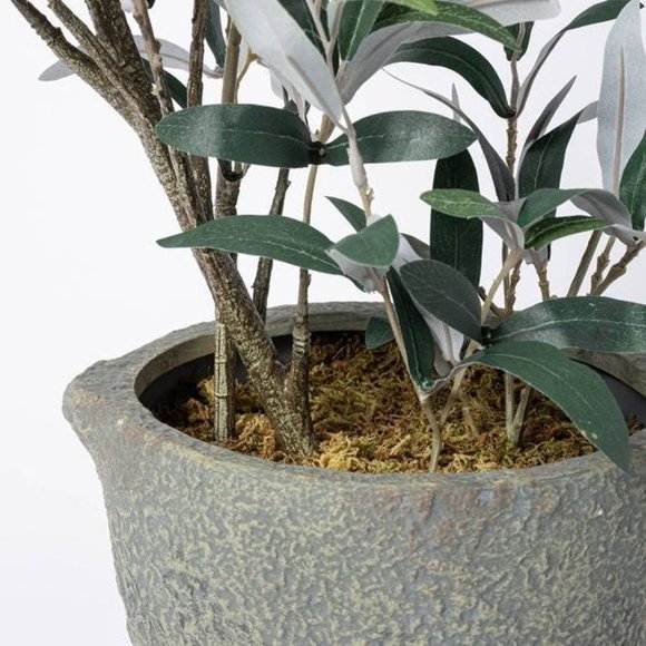 Threshold Accents Studio Mcgee Faux Olive Bush Tree In Pot 37in